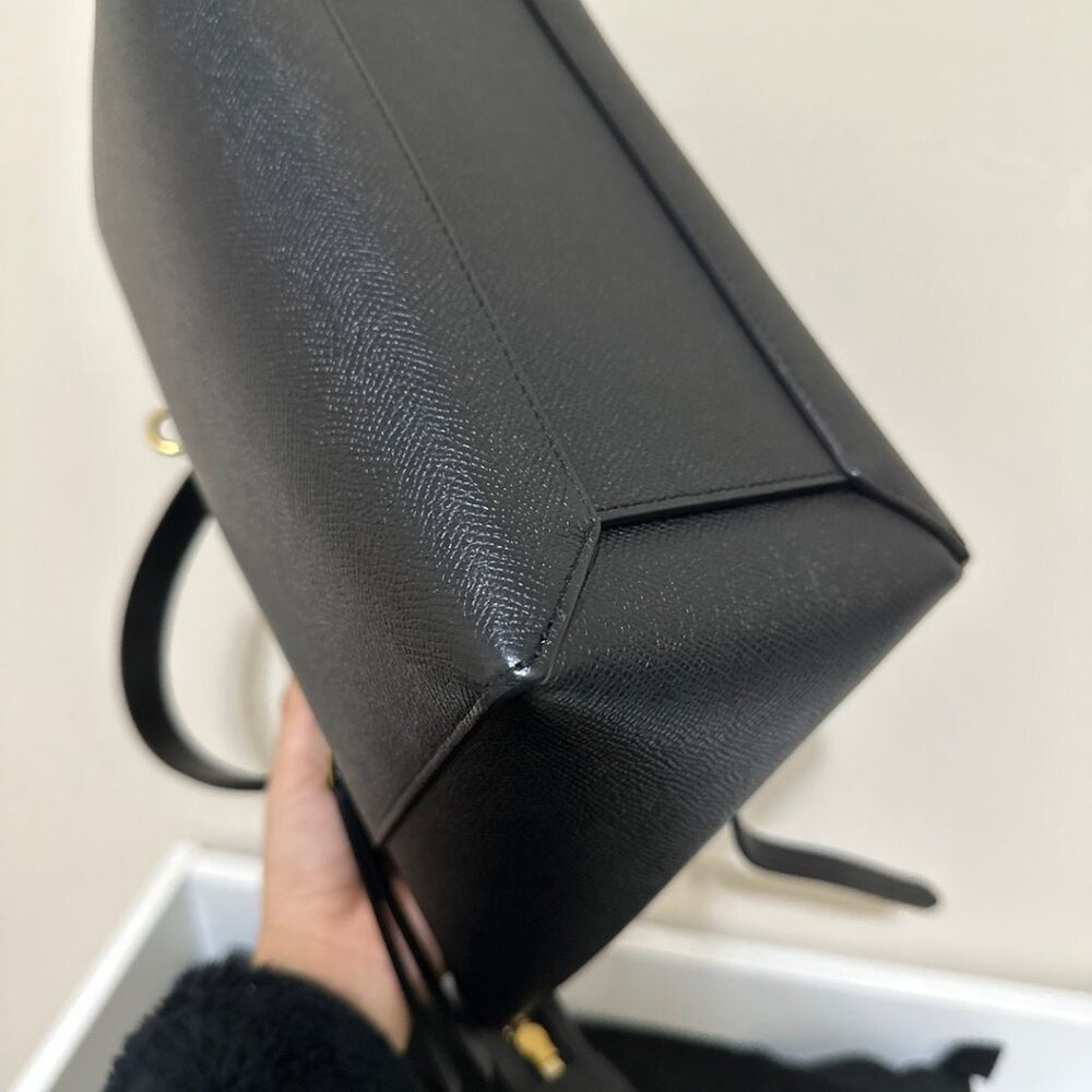 CELINE Grained Calfskin Belt Bag Micro Black - Picture 9 of 15